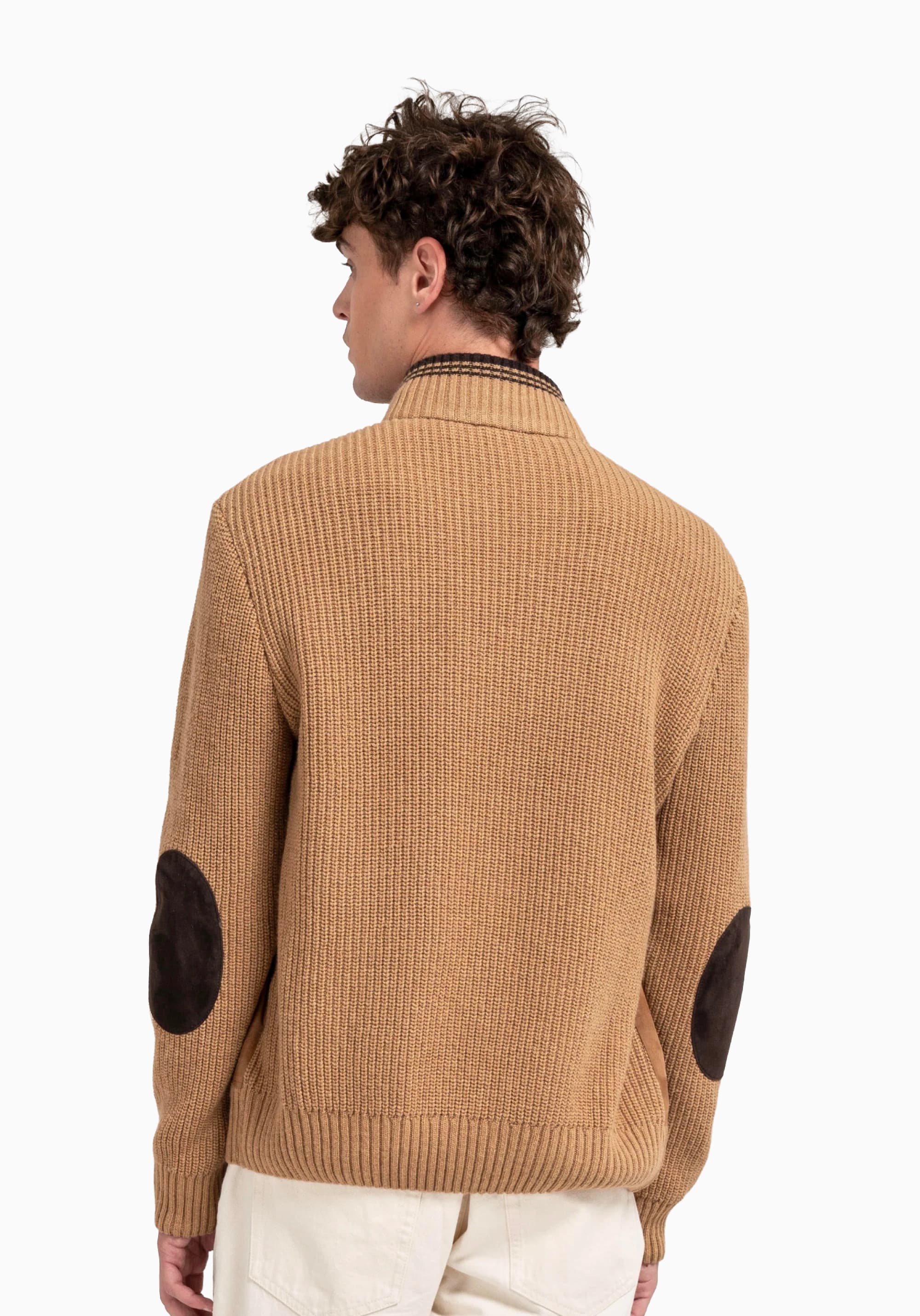 LUCCA Camel Süet Erkek Mont detay 6