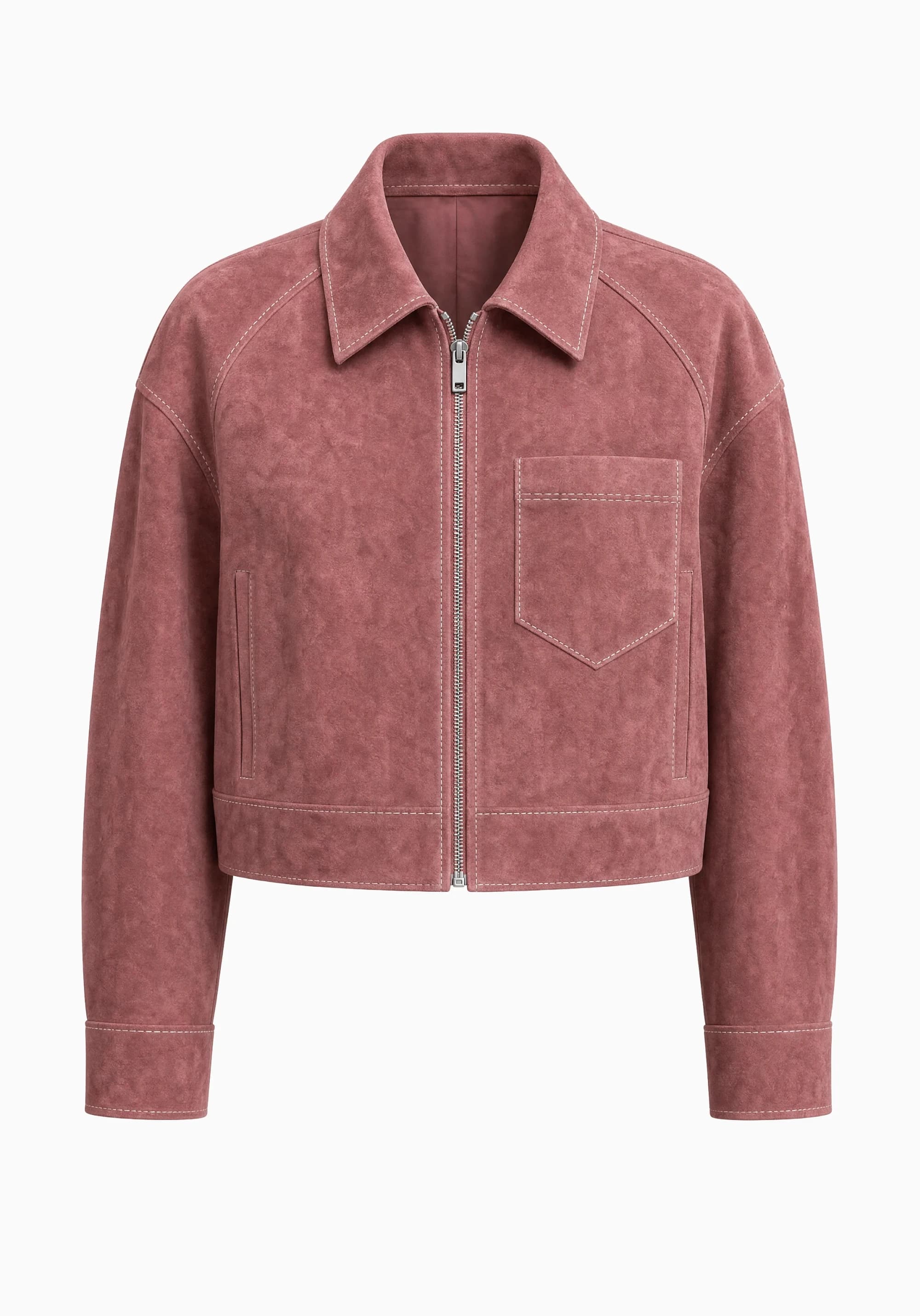 ROSÉA Pembe Süet Ceket — 1
