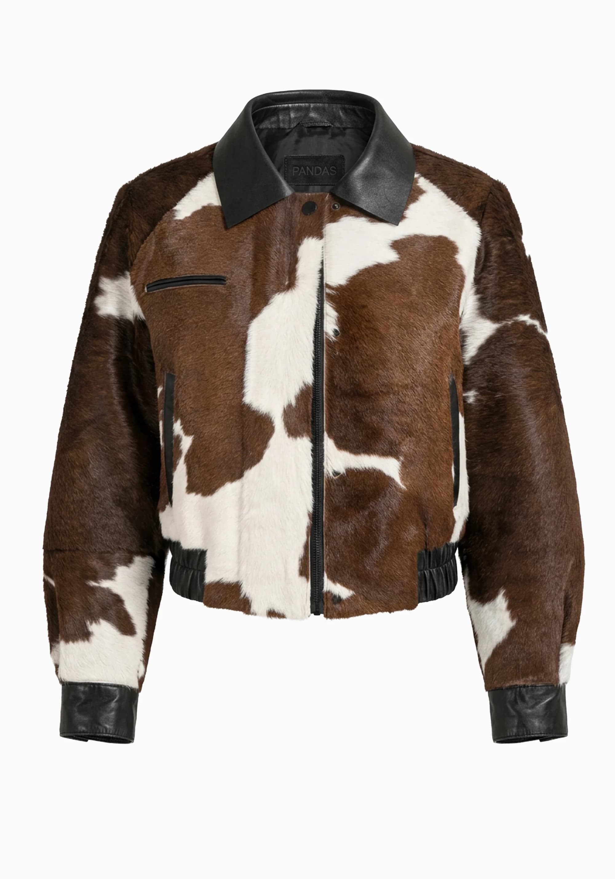 SIERRA Desenli Deri Bomber Ceket