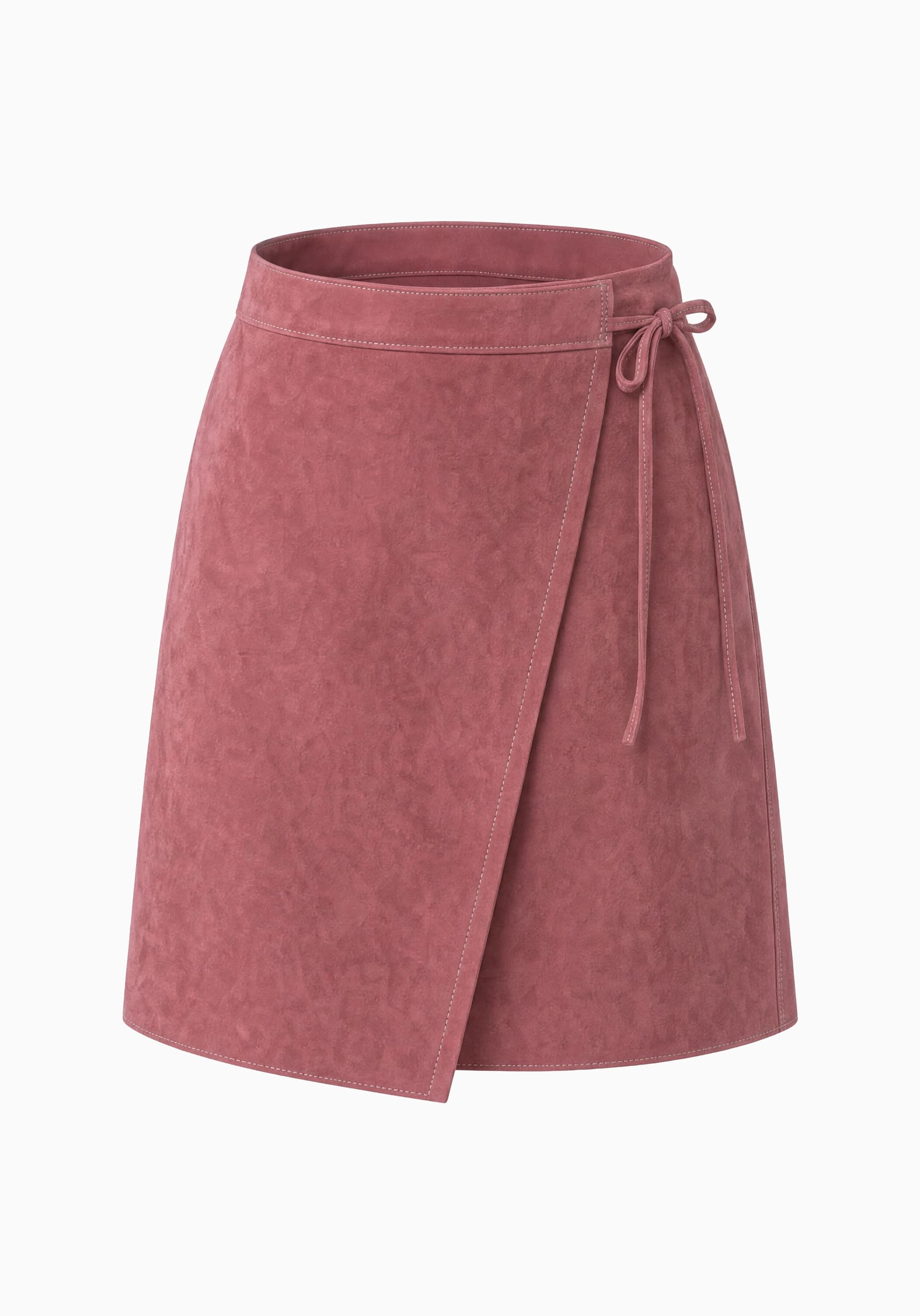 ROSÉA Pembe Süet Şort — 1