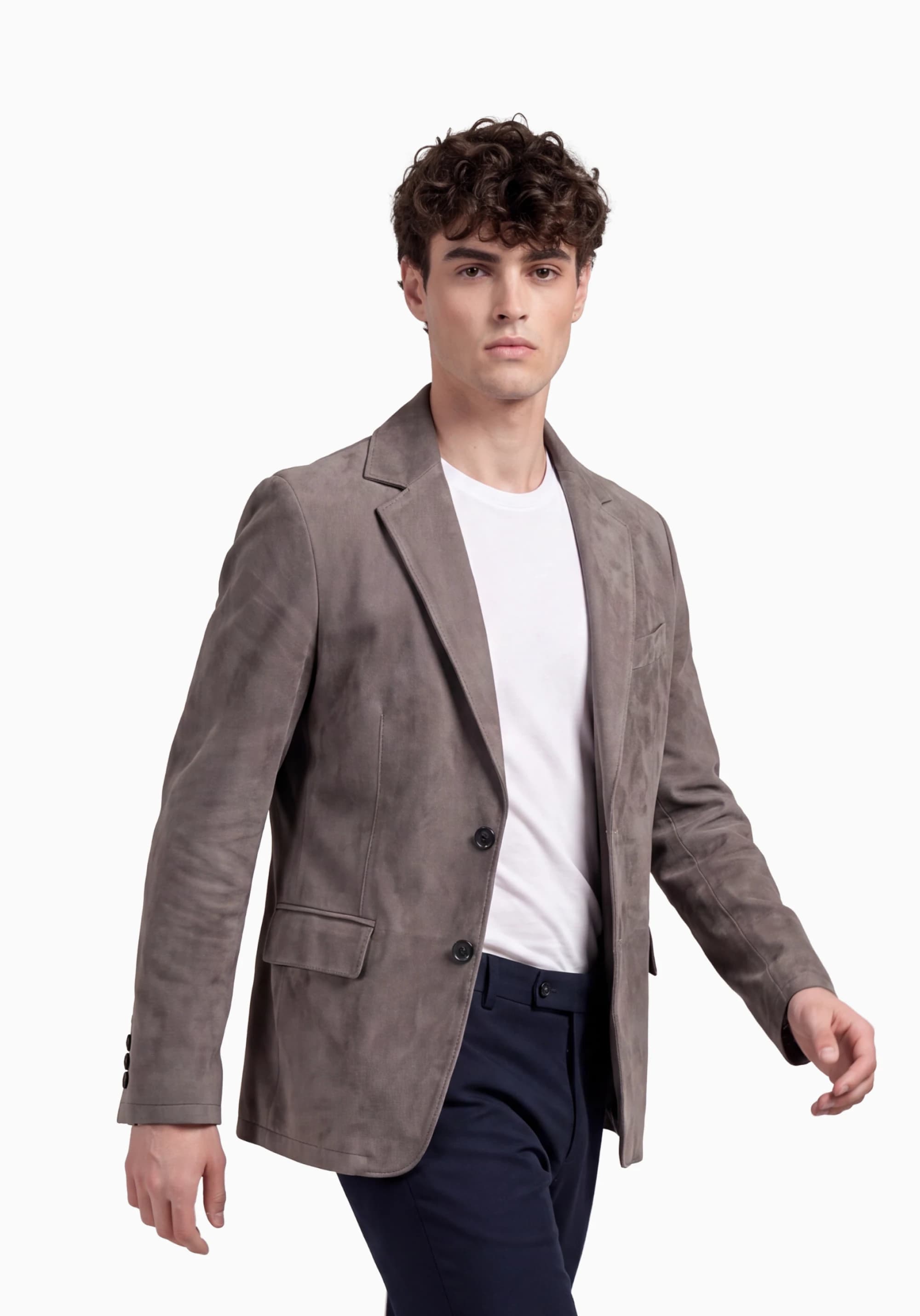 AREN Vizon Süet Erkek Blazer Ceket detay 4