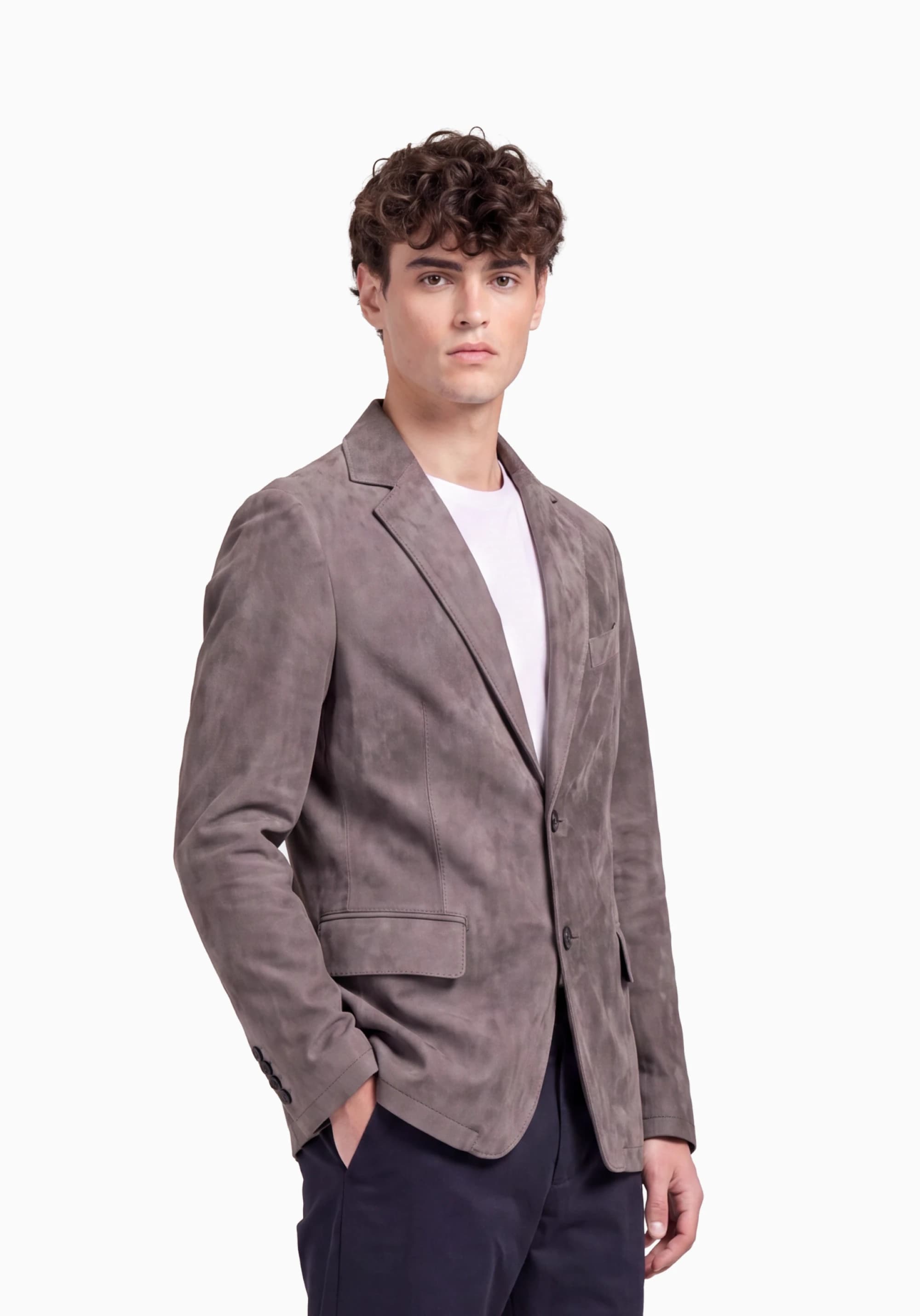 AREN Vizon Süet Erkek Blazer Ceket detay 6